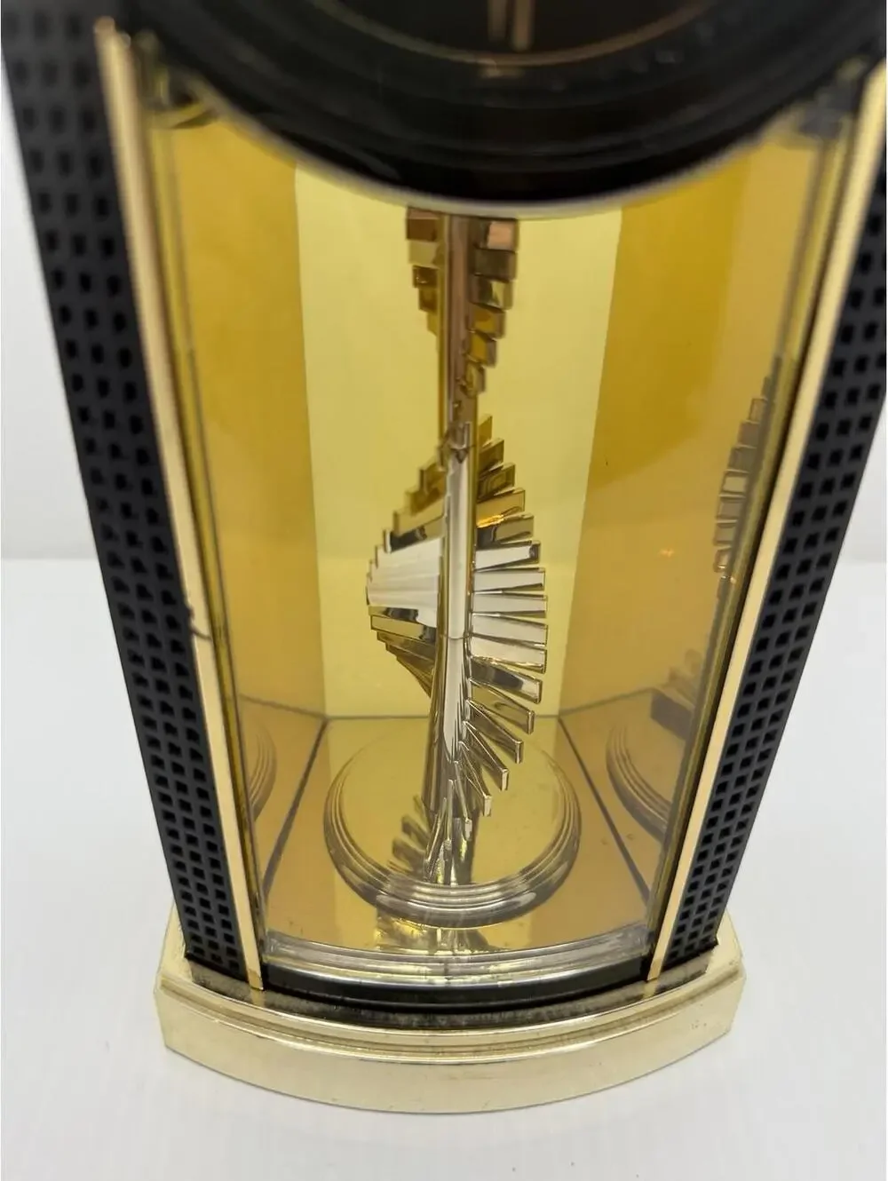 1980s Wonderful Vintage Rare Rhythm Quartz Office & Desk Clock, Stairs to Heaven